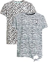 WE Fashion Meisjes T-shirt met print, 2-pack