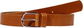 Dames riem leer 3,5 cm Cognac, bandmaat 085