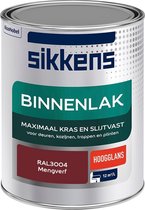 Sikkens Binnenlak - Verf - Hoogglans - Mengkleur - RAL3004 - 1 liter