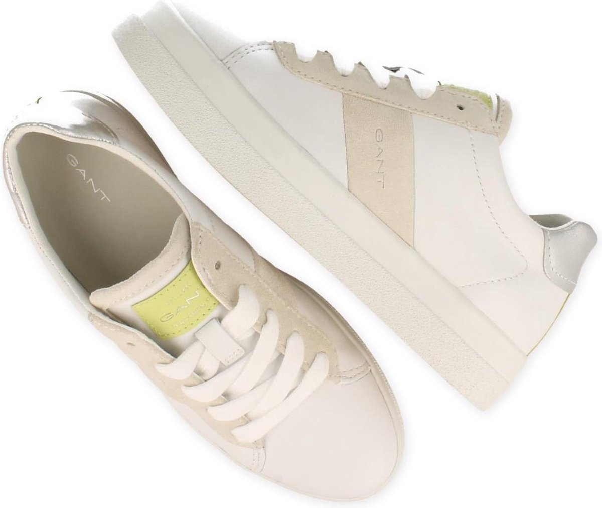 Gant Veterschoen Dames Sneaker Avona Flatform Wit | 39 - Schoenen.nl