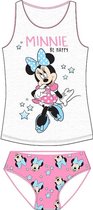 Minnie Mouse Kinder OndergoedSet Meisjes 2-delig Maat 128/134 Grijs/Roze met Ster