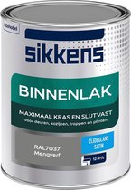 Sikkens Binnenlak - Verf - Zijdeglans - Mengkleur - RAL7037 - 1L