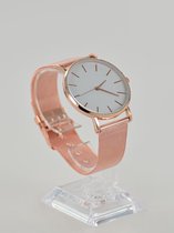 Dameshorloge Leecnuo  rose kleur band
