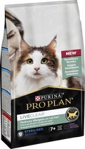 Pro Plan Senior LiveClear Katten Droogvoer - Kalkoen - 1,4 kg