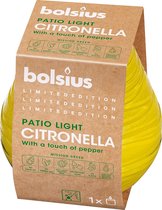 Bolsius - Citronella - Geurkaars - Buitenkaars - Geel - 6 stuks