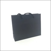 cadeau tasjes - gift bag - mat zwart - 16 +5 x 13 cm - 50 stuks