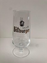 bitburger 6x 30cl bierglazen op voet bierglas voetglas "bitte ein bit"