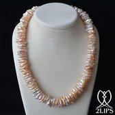 Roze Keshi parel collier