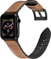 Apple watch bandje leer - Horloge bandje bruin 38 mm / 40 mm