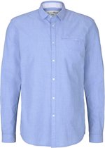 Tom Tailor Denim Lange mouw Overhemd - 1024713 Bleu (Maat: XXL)