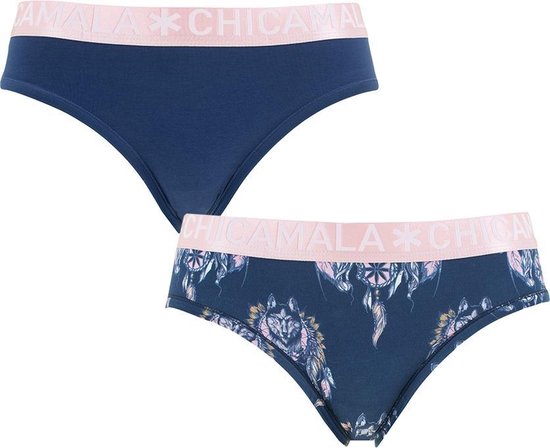Chicamala dames 2P shorts huski blauw - XL | bol.com