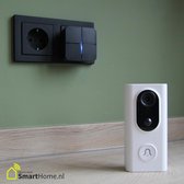 Smart Home slimme videodeurbel L16 - Wifi - Wit - HD camera