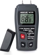 AyeWay Houtvochtmeter – Vochtmeter – Hygrometer – Vochtmeter muren – Vochtmeter hout - Zwart