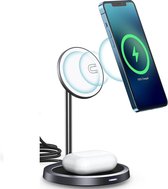 Choetech 2-in-1 magnetische oplader op standaard voor iPhone 12 - 15W