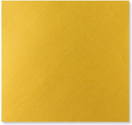 Enveloppes carrées dorées 13 x 13 cm 100 pièces