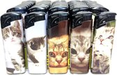 50 X Aanstekers Poes poezen katten kitten print klik navulbaar afbeeldingen