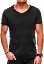 Heren - T-shirt - S1049 - Zwart