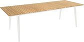 Beach7 Fontelina tuintafel wit 236x90cm Aluminium/Teak