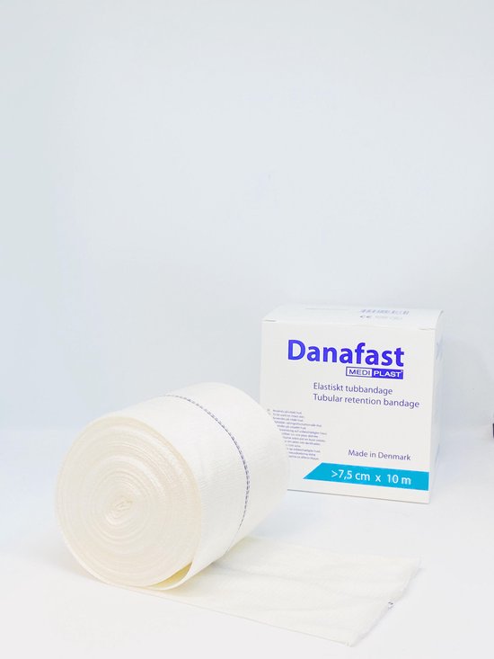 Bandage tubulaire Danafast 7,5 cm x 10 m - Jambes, bras et cuisses | bol.com
