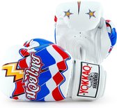 Yokkao - Limited Edition - Thai Flag III Bokshandschoenen - Echt Leer - Wit, Blauw, Rood - 12 oz