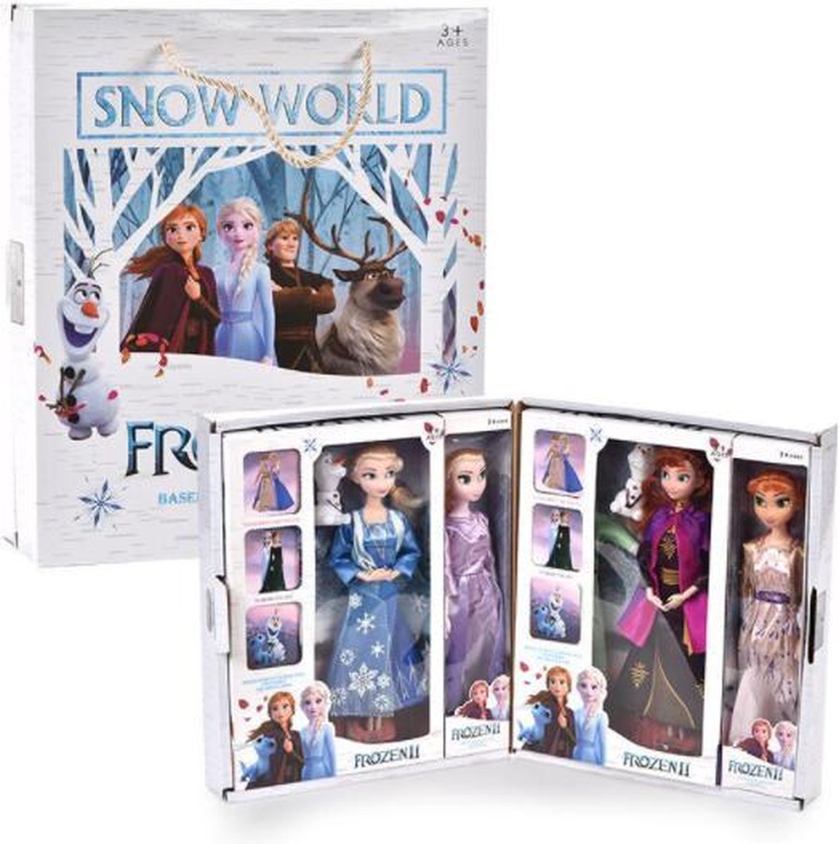 Disney Frozen Poppen set van 4 Elsa & Anna | bol