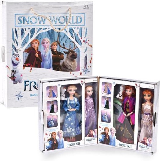 Buitengewoon Zwitsers verhaal Disney Frozen Poppen set van 4 Elsa & Anna | bol.com