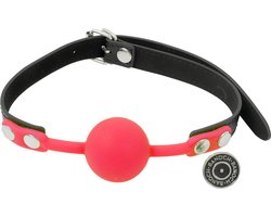 Banoch - Ballgag siliconen met verstelbare band - Rood - Bal ∅ 4 cm