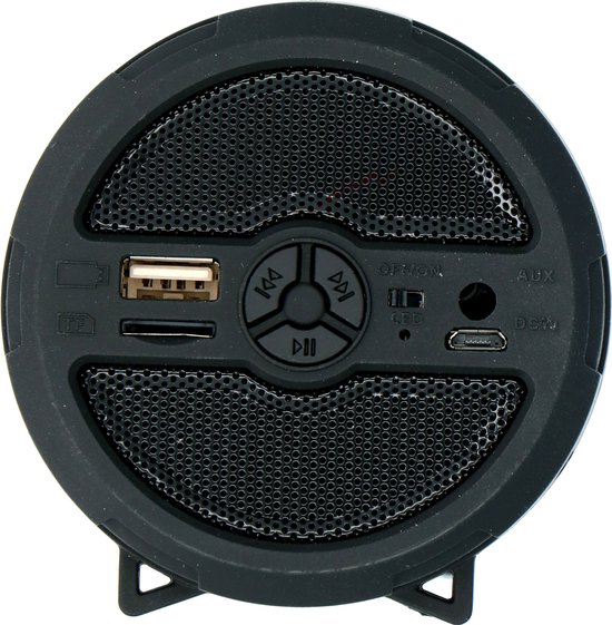 Dunlop Bluetooth Speaker Draadloos Draagbaar 3 Watt LED