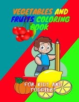 Vegetables and fruits Coloring book for kids and Toddlers