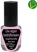 Nagelriemolie met eigen naam TEA TREE - (40 flesjes van 5ml) - white label - eigen merknaam - eigen bedrijfsnaam