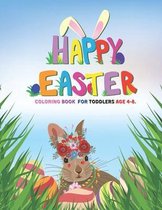 Happy easter coloring book for toddlers age 4-8