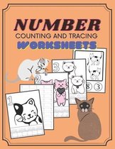 Number Counting and Tracing Worksheets