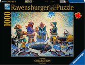 Ravensburger puzzel Canadian Collection IJsvissen - Legpuzzel - 1000 stukjes