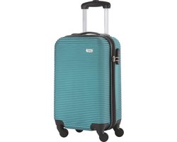 TravelZ Horizon Handbagage koffer - 54cm Handbagage Trolley 35 Ltr - Zeegroen