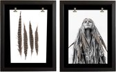 Frame poster kunststof - frame Clipz, 2 st. - frame zwart