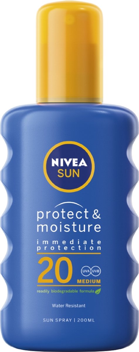 Goedkoopste Nivea Sun Protect & Moisture 48h 20 SPF Medium 200ml