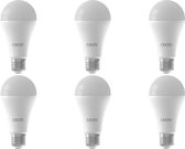 CALEX - LED Lamp 6 Pack - Smart A60 - E27 Fitting - Dimbaar - 14W - Aanpasbare Kleur CCT - Mat Wit