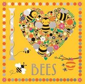 I Heart Pocket Colouring- I Heart Bees