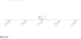 Cato Slim plafondlamp Track (5 spots) Mat wit
