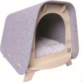 M-pets Kattenhuis 64 X 49,5 Cm Hout Grijs/bruin