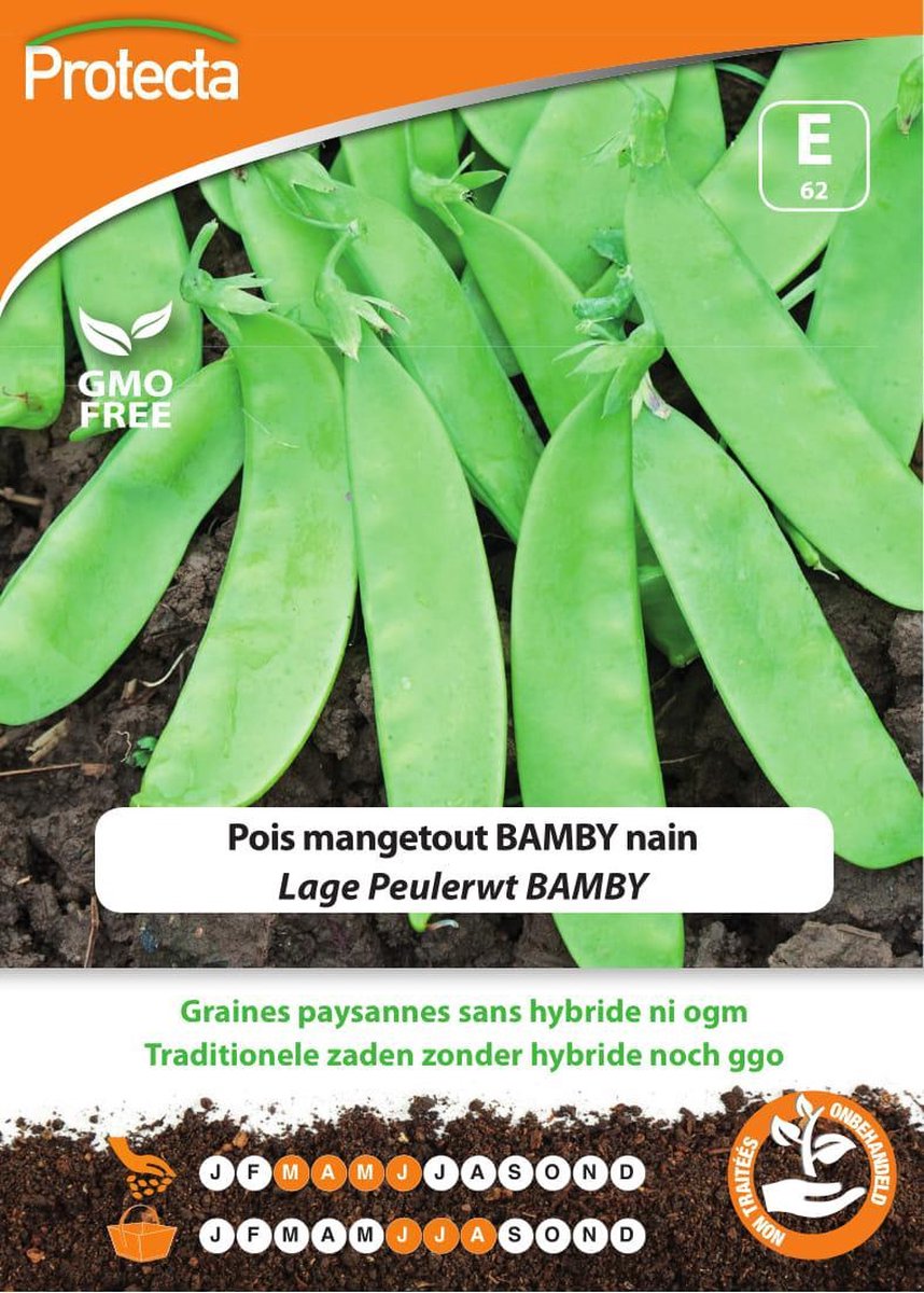 Protecta Groente zaden: Lage Peulerwt BAMBY