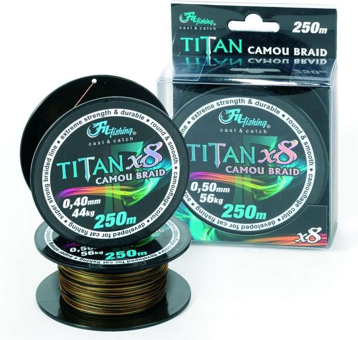 Filfishing Titan Camou Braid 250m  0.50mm