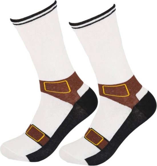 Sokken in sandalen - foute sokken met sandaalprint | bol.com