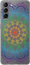 Samsung Galaxy S21 - Smart cover - Kleurrijk - Mandala