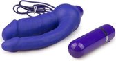 Dubbele Realistische Vibrator - Paars - Paars - Sextoys - Vibrators - Vibo's - Vibrator Speciaal