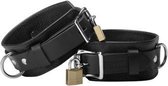 Strict Leather Deluxe Locking Cuffs - Zwart - BDSM - Boeien - BDSM - Boeien