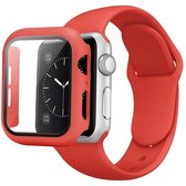 Apple Watch bandje met cover - rood - 40 mm