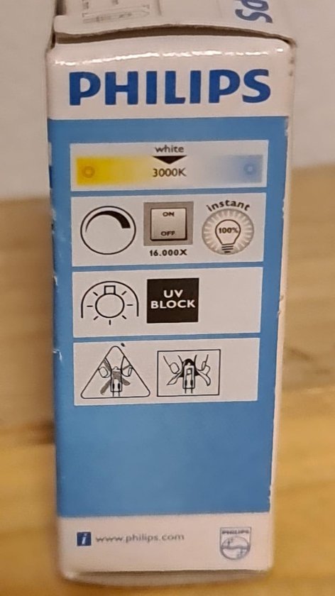 Philips Capsuleline 50W GY6.35 12V 412959 Ampoule Halogène Blanche 8711500412959