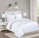 The Linen Collection - Dekbedovertrekset - Katoensatijn - Wit - 240x220 - 300 Thread Count