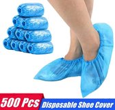 500 x sterke blauwe schoenhoesjes - Waterdicht - Universeel pasbaar schoenhoesje - Waterdichte regen overschoenen / overschoen - Schoenhoezen - Schoenovertrek wegwerp - Set schoenen hoesjes